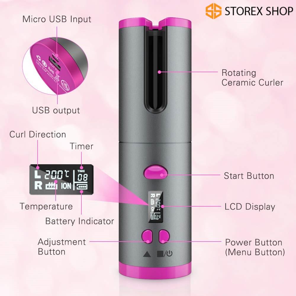 One of the best and most beautiful hair curler with a ceramic heater to ...